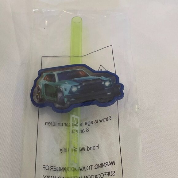 Rocket League Slurpee Cup Straw Green Straw Purple Spoon NEW - One Straw - Picture 3 of 7